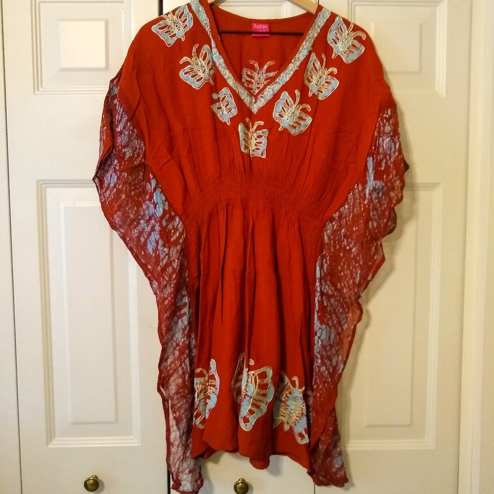 Boho Tie-Dye Butterfly Dress